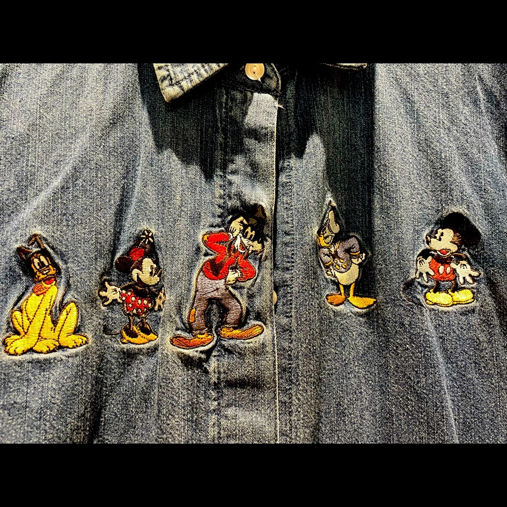 Disney Store vintage Mickey Mouse denim shirt